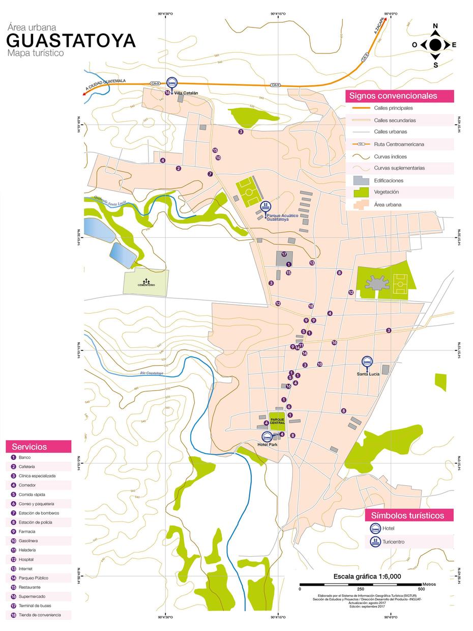 Instituto Guatemalteco De Turismo – Inguat – Mapas, Guastatoya, Guatemala, Morazan Guatemala, A De Guatemala