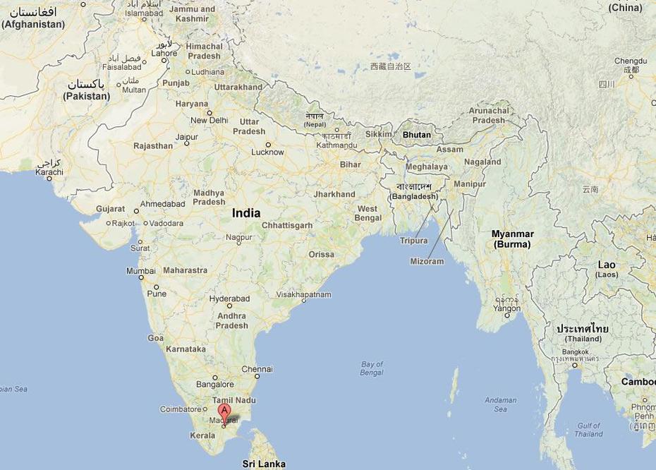 Madurai Map And Madurai Satellite Image, Mānāmadurai, India, Perumal  Temple, Ghost Town  Dhanushkodi
