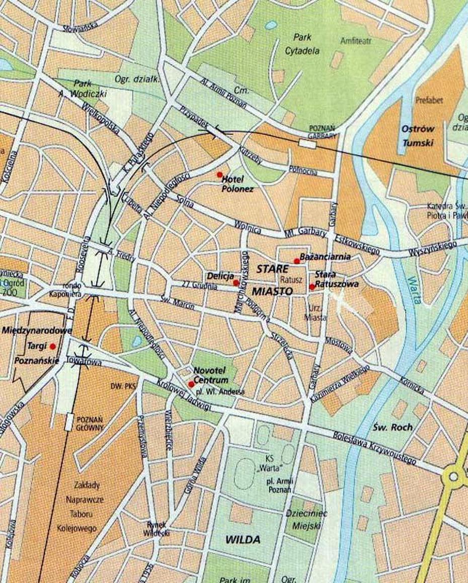 Map Of Poznan, Poznań, Poland, Poznan  Airport, Poznań A