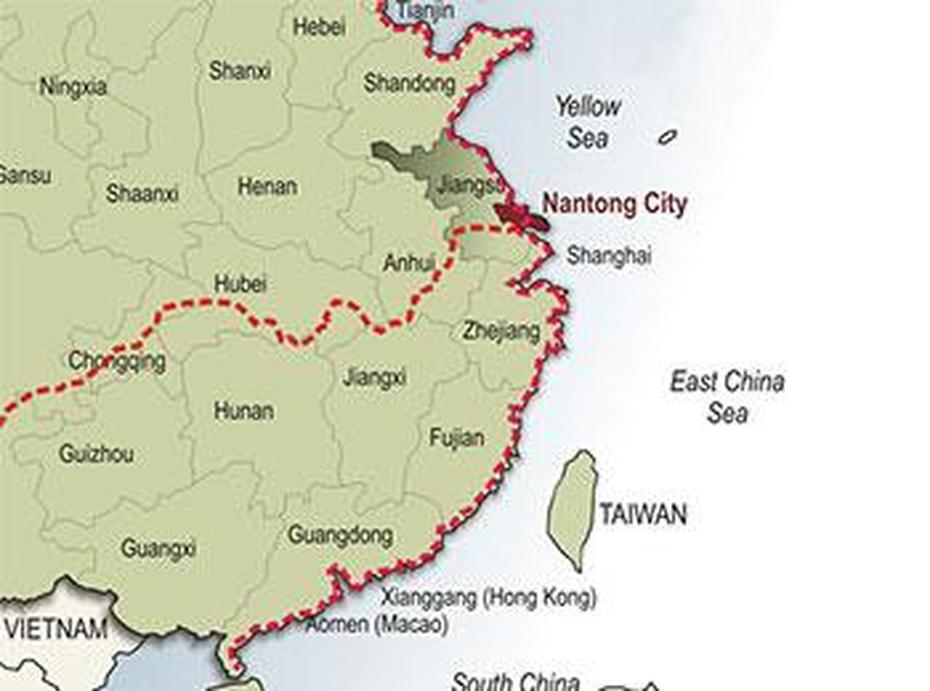 Nantong China Map | Time Zones Map, Nantong, China, Wuxi, Changshu China