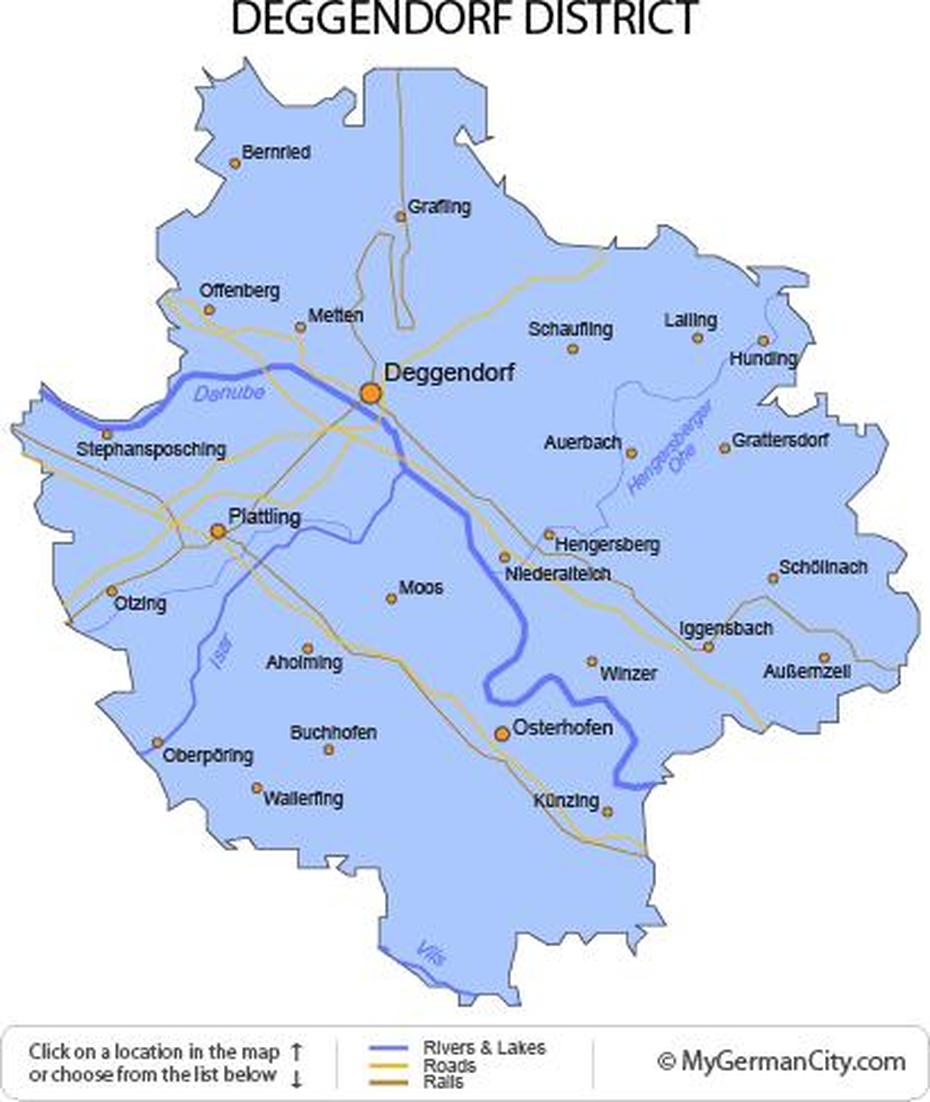 Pfalz Bayern Germany Location, Plattling Germany, District, Deggendorf, Germany