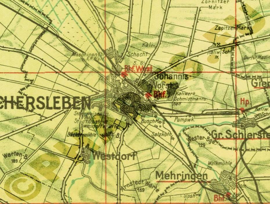 Pharus  Pharus Historischer Stadtplan Aschersleben 1922, Aschersleben, Germany, Aschersleben Zoo, Kino Aschersleben