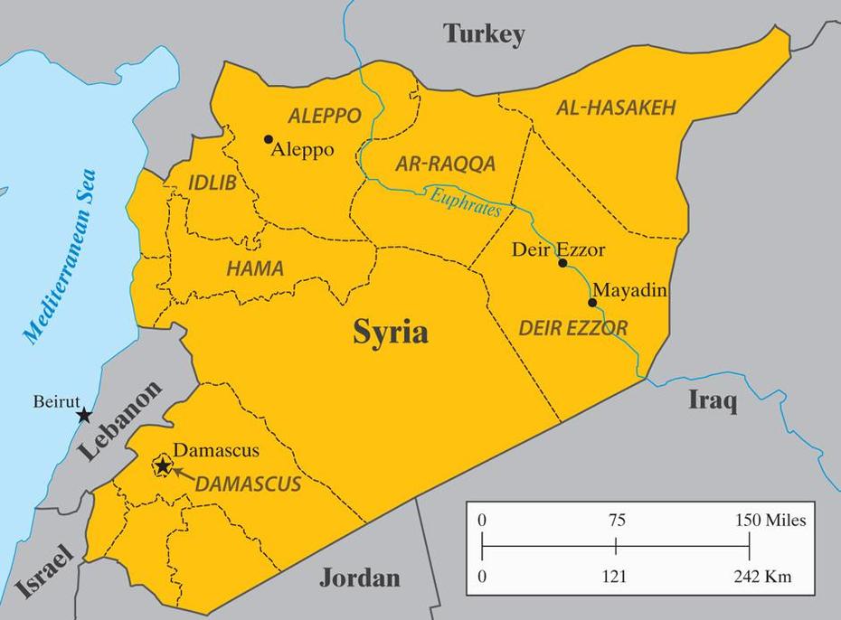 Syria Map Governorates, I‘Zāz, Syria, Iraq And Syria, Syria Cities