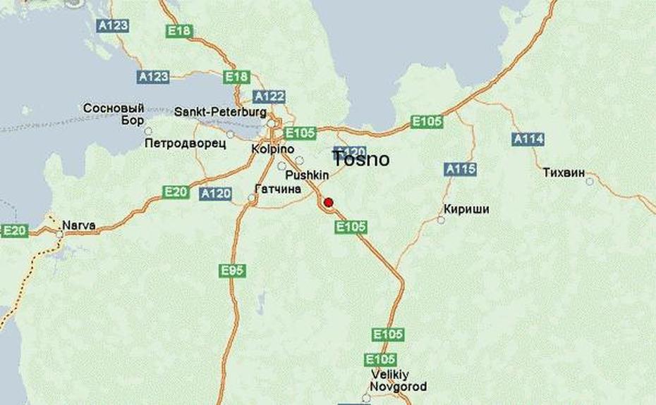 Tosno Location Guide, Tosno, Russia, Russia  With States, European Russia