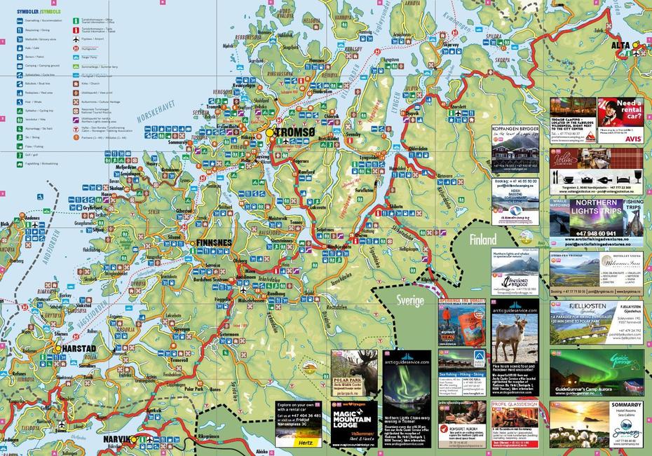 Tromso Region – Kart/Map By Visit Troms-Region As – Issuu, Tromsø, Norway, Stavanger Norway, Weather Norway