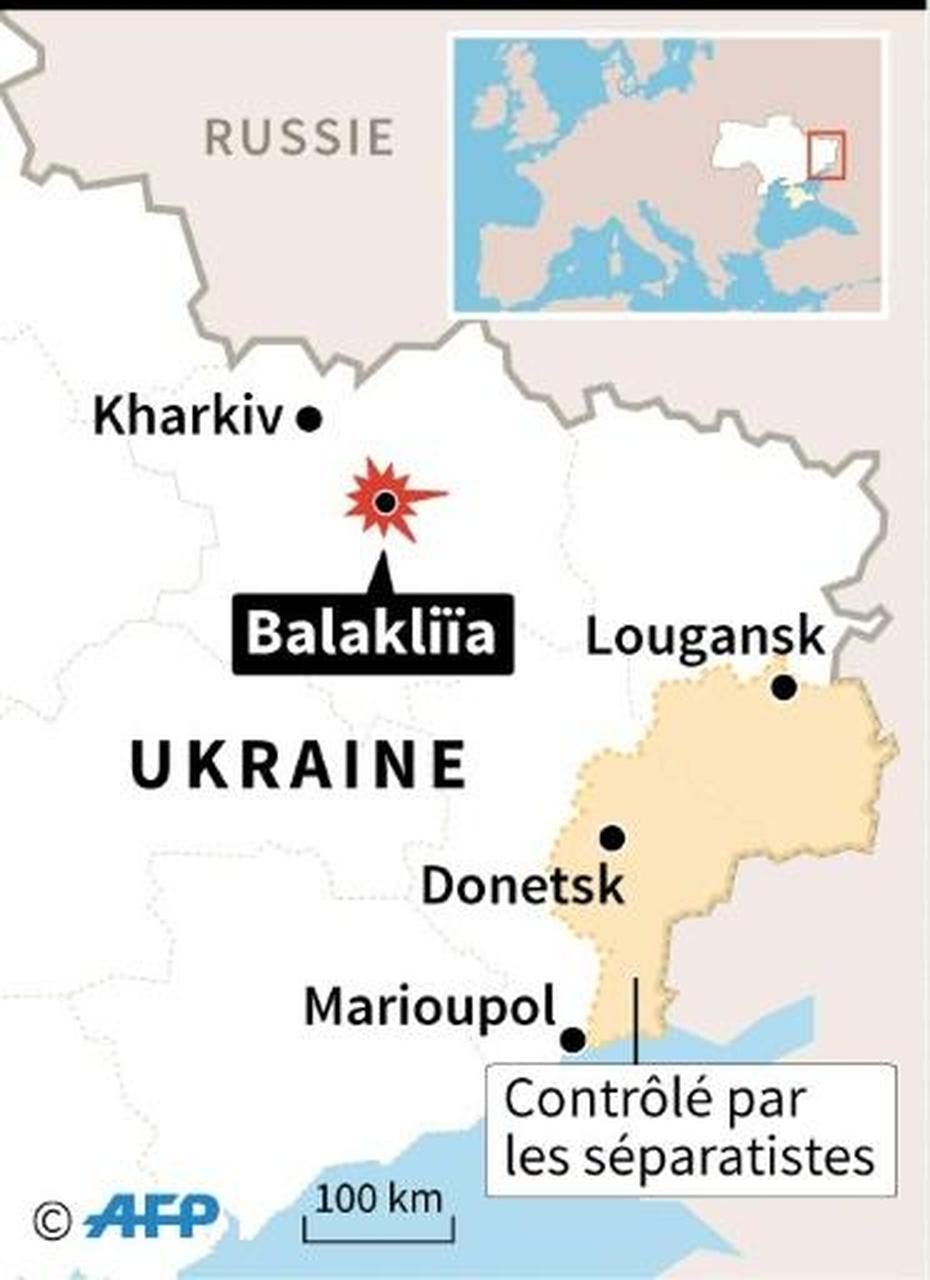 Ukraine Oblasts, Ukraine Cities, Lincendie, Balakliia, Ukraine