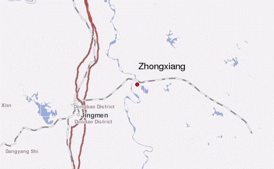 China  Graphic, China  Printable, Location Guide, Zhongxiang, China