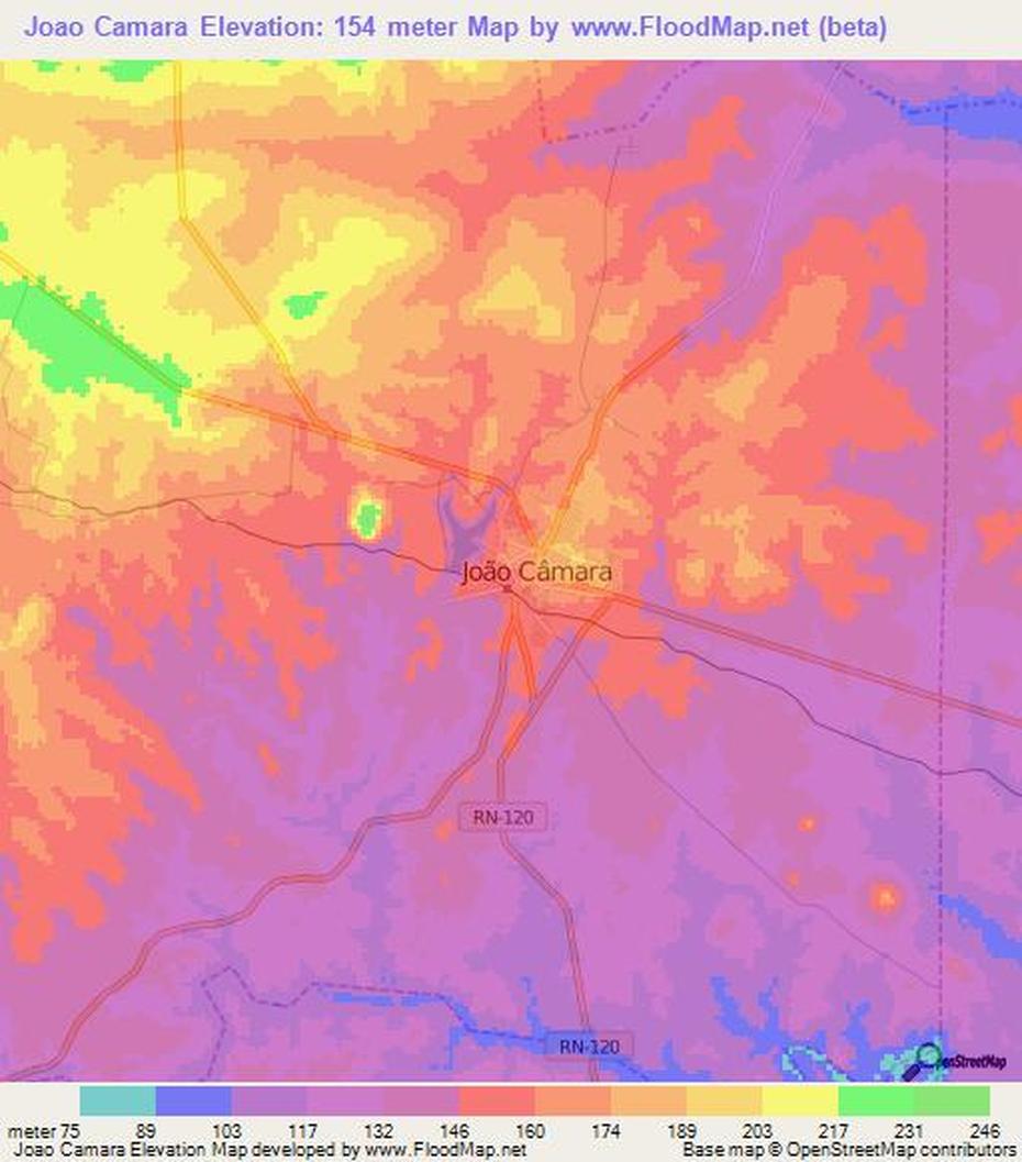 Elevation Of Joao Camara,Brazil Elevation Map, Topography, Contour, João Câmara, Brazil, Crime In Joao Pessoa Brazil, Joao  Paulo