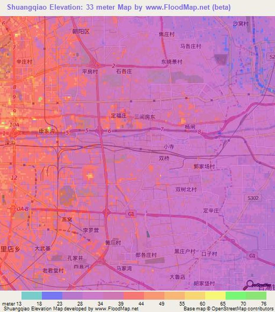 Elevation Of Shuangqiao,China Elevation Map, Topography, Contour, Shuangqiao, China, South China, China  Graphic