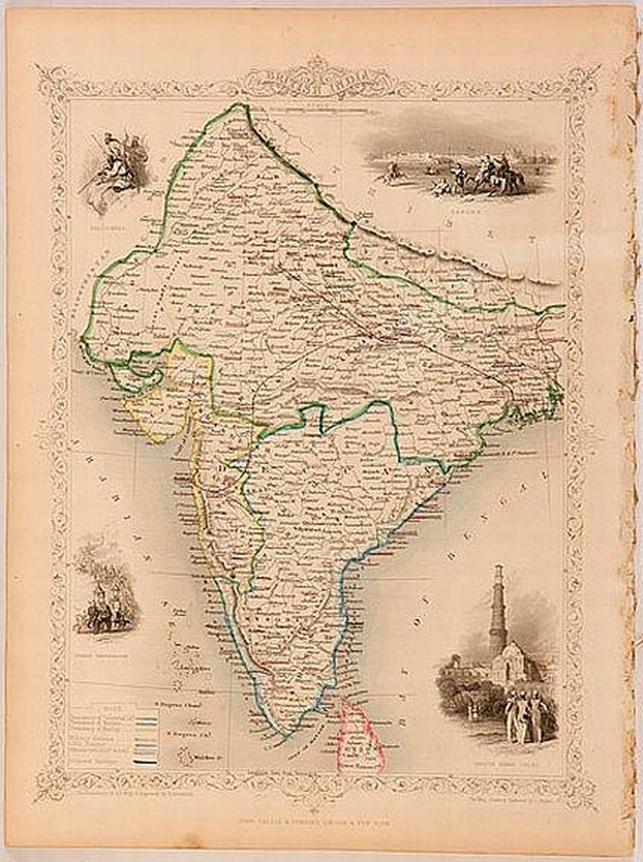 India: Maps By Tallis (London, 1851) With Beautiful Engraved… – Maps …, Birmitrapur, India, Birmitrapur, India