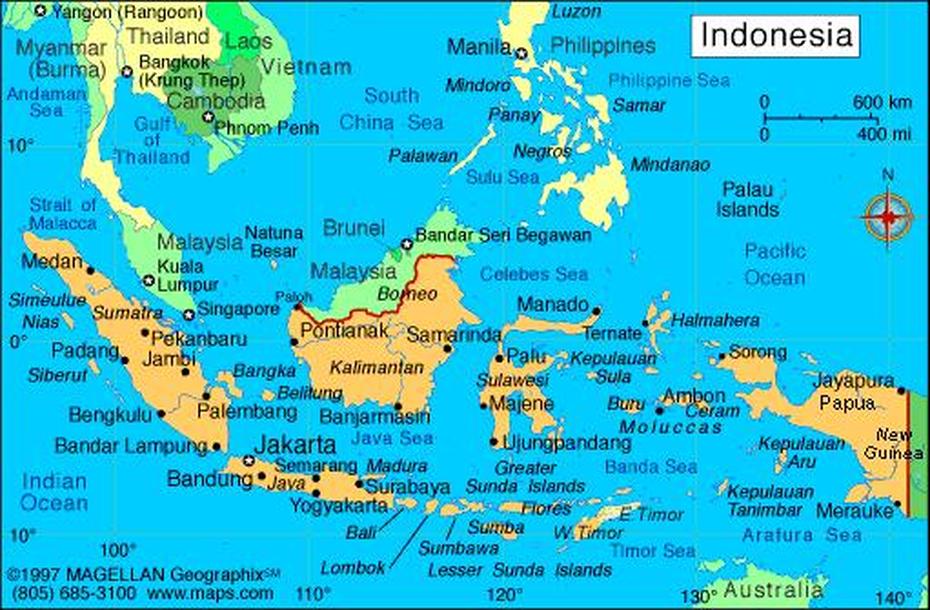 Indonesia Map Regional Political | Maps Of Asia Regional Political City, Soe, Indonesia, Soe, Indonesia
