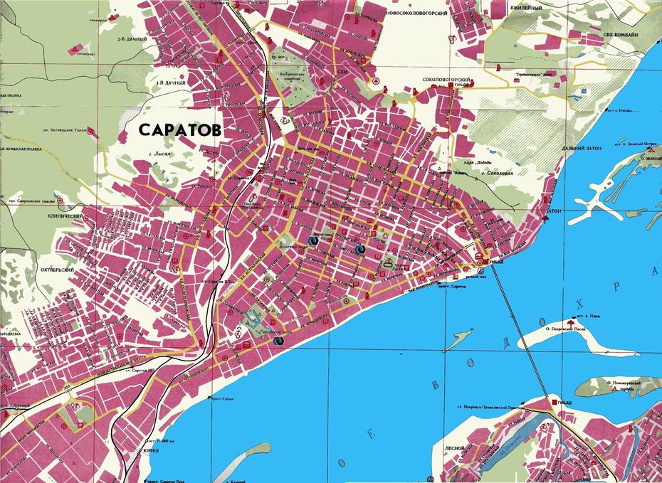 Large Saratov Maps For Free Download And Print | High-Resolution And …, Saratov, Russia, Volgograd On, Saratov Oblast