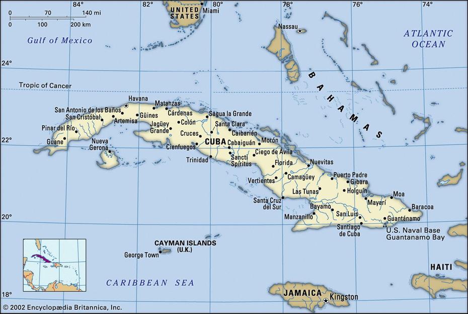 Map Of Cuba And Geographical Facts, Where Cuba Is On The World Map – World, Majibacoa, Cuba, Manzanillo Cuba, A De Cuba