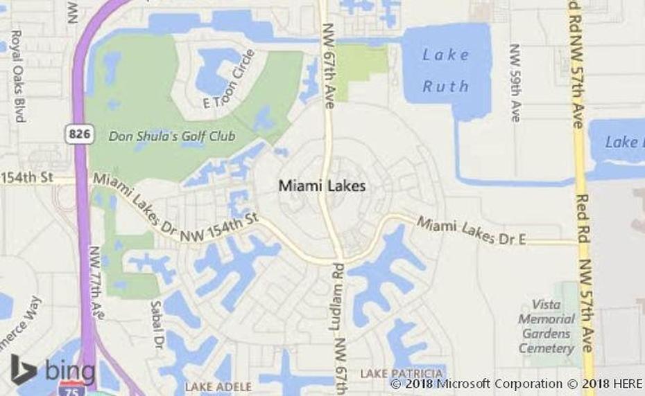 Map Of Miami Lakes Florida, Miami Lakes, United States, United States  With Capital Cities, United States  With Capitals Only