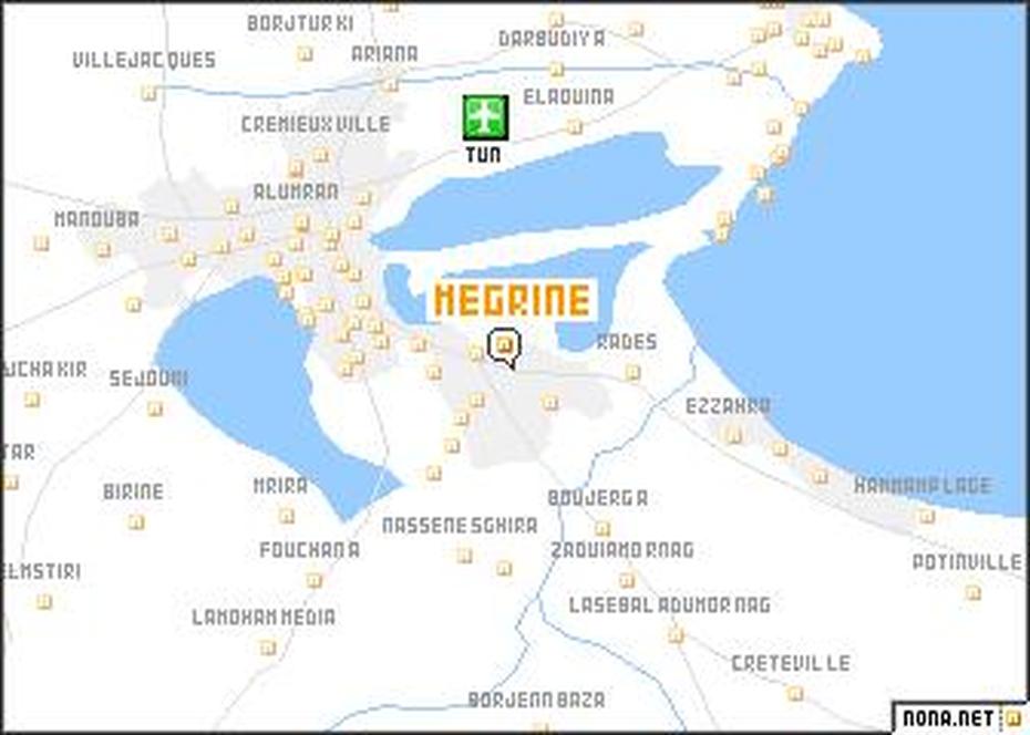 Megrine (Tunisia) Map – Nona, Mégrine, Tunisia, Capital Of Tunisia, Tunisia Geography