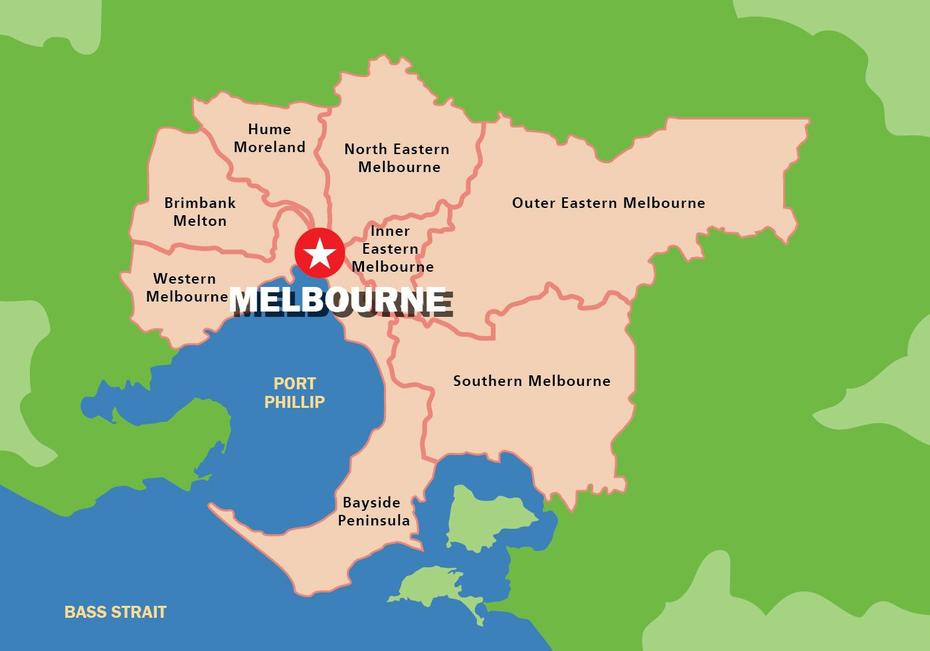 Melbourne Map 164229 Vector Art At Vecteezy, Melbourne, Australia, Australia Tourist, Melbourne Fl