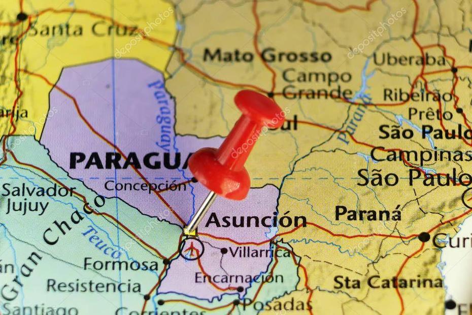 Paraguay  With Capital, Asuncion  City, Asuncion, Asunción, Paraguay