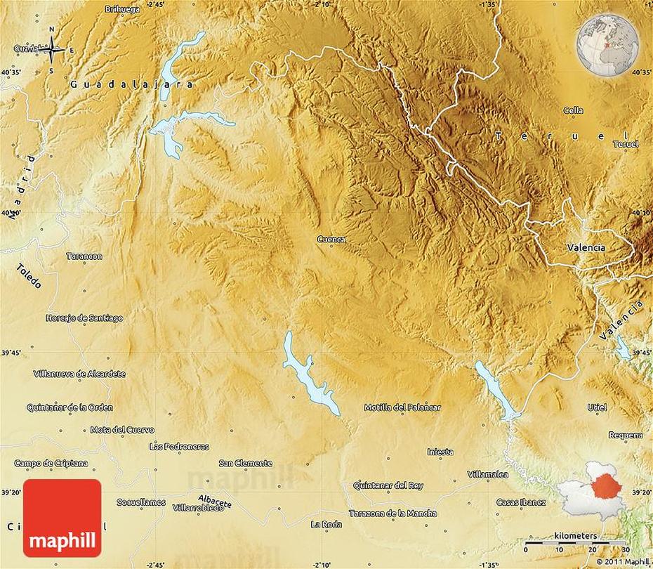 Physical Map Of Cuenca, Cuenca, Philippines, Mt.  Maculot, Batangas Philippines