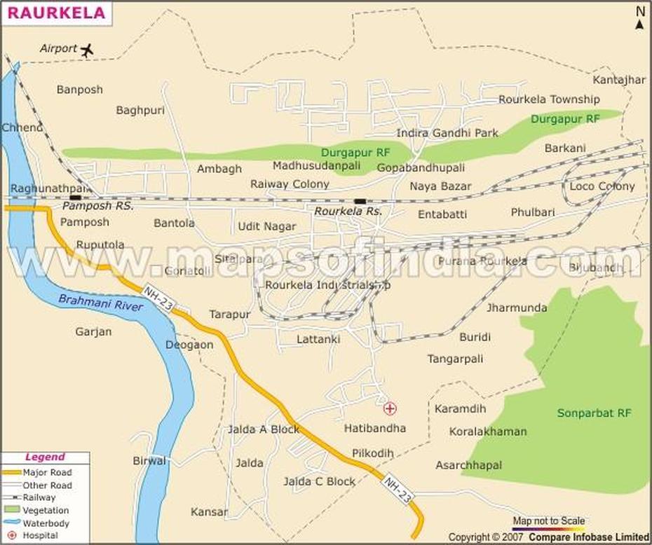 Rourkela City Map, Raurkela, India, Nit Rourkela Logo, Field Hockey India