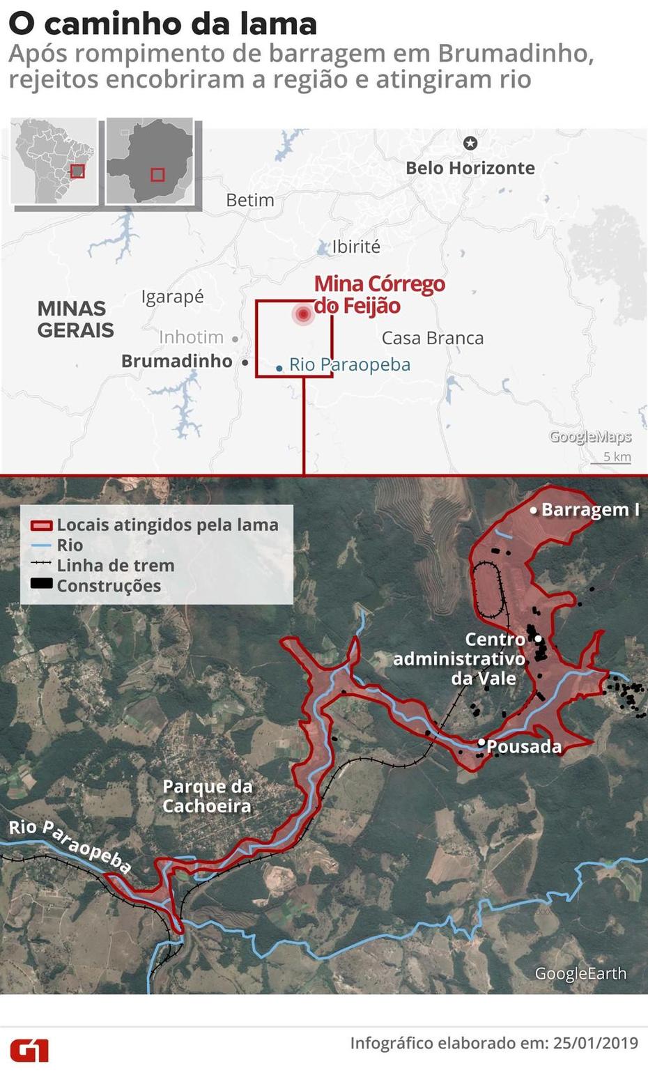 Vale Companys Tailings Dam Failure In Brumadinho, Mg, Brazil | Ejatlas, Brumadinho, Brazil, Vale Dam Brazil, Dam  Collapse