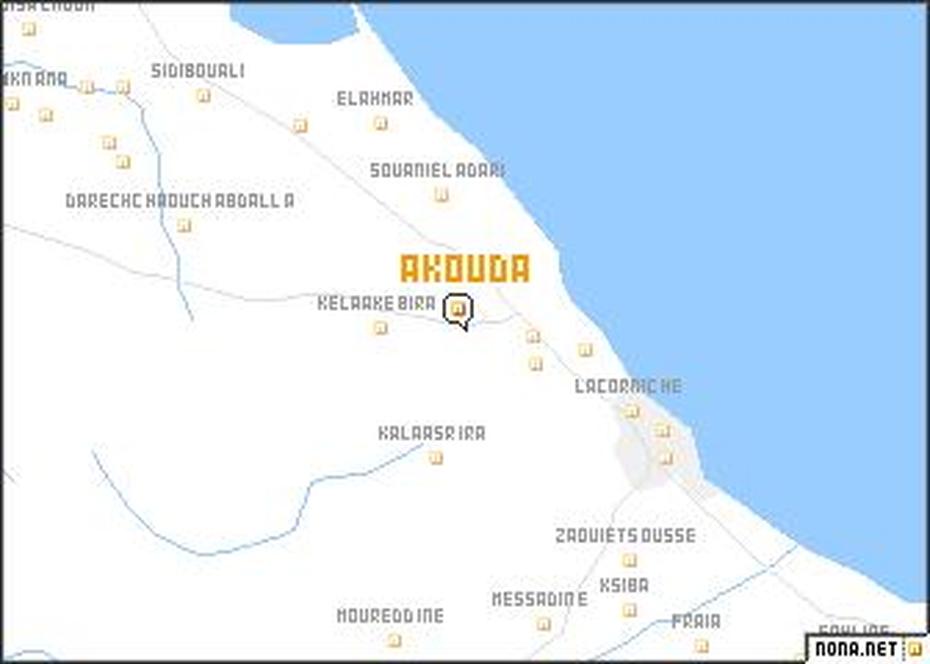 Akouda (Tunisia) Map – Nona, Akouda, Tunisia, Tunisia Attractions, Tunisia Cities