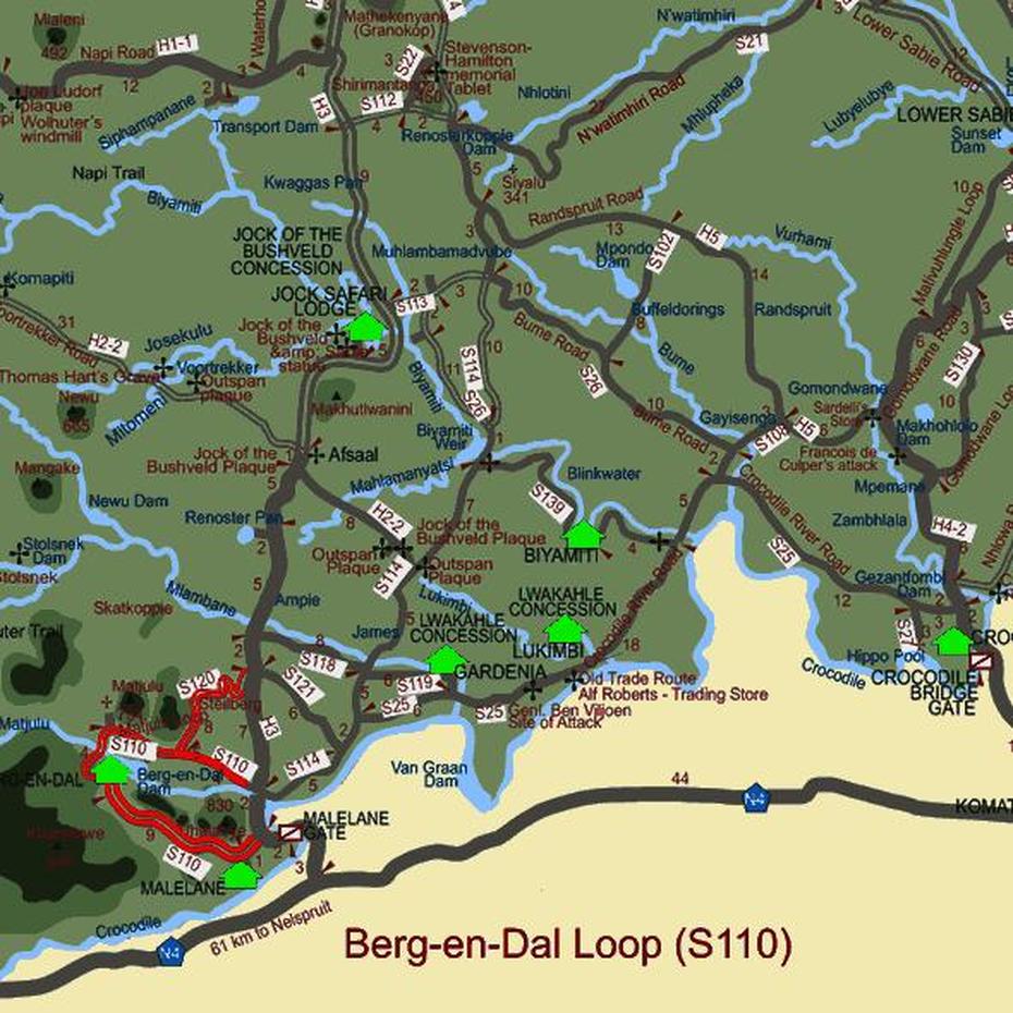 The Berg-En-Dal Loop – Kruger National Park, Berg En Dal, Netherlands, Suriname  Resort, Brownsberg  Suriname