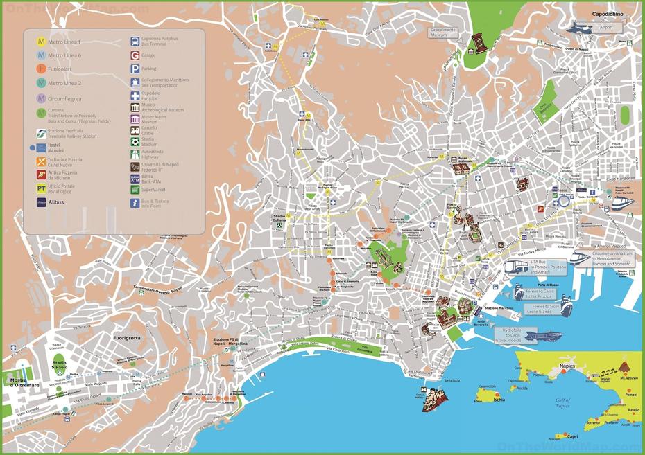 Detailed Maps Of Naples, Naples, Italy, Of Italy Showing Naples, Naples Italy Metro