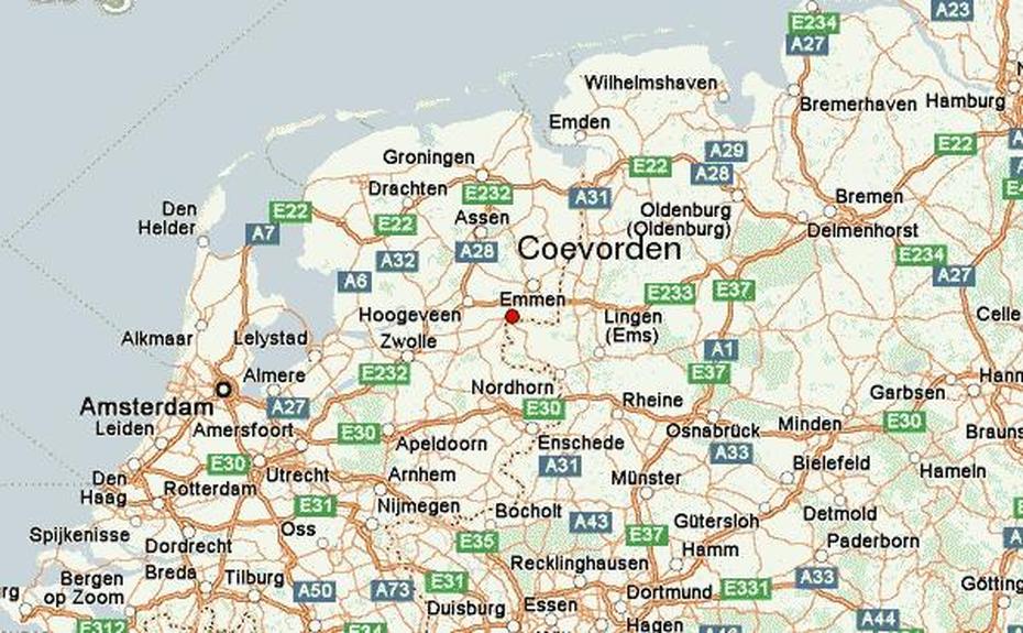 Drenthe  Province, Kaart Van  Nederland, Location Guide, Coevorden, Netherlands