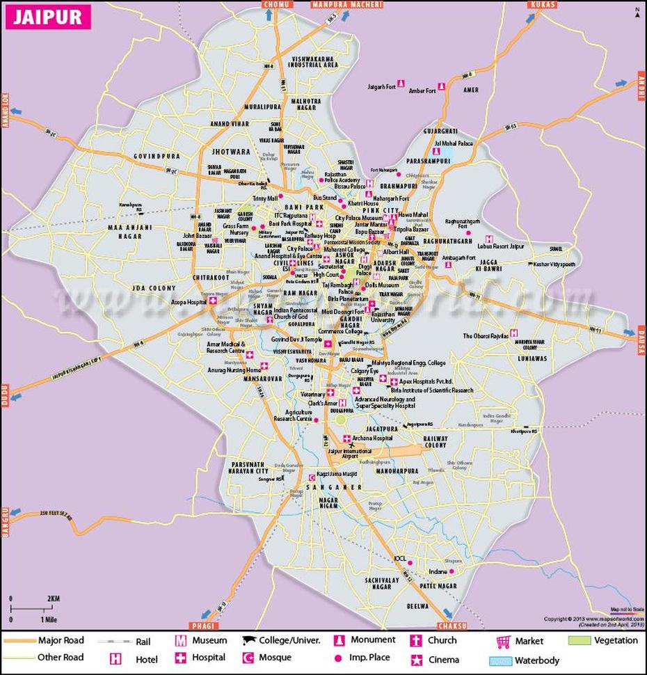 Jaipur India Location, Of Jaipur City, Rajasthan, Jaipur, India