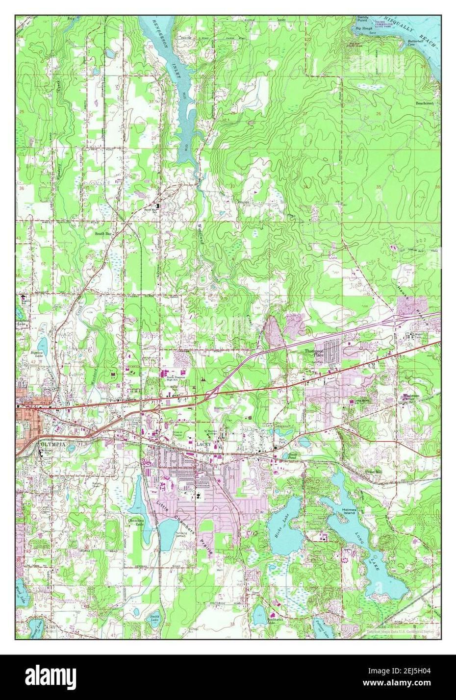 Lacey, Washington, Map 1959, 1:24000, United States Of America By …, Lacey, United States, Kia  Telluride, Olympia Washington