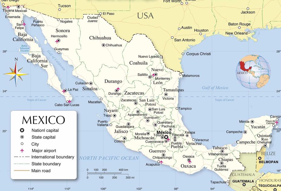 Mexico Maps: Transports, Geography And Tourist Maps Of Mexico In Americas, Contla, Mexico, Of Mexico Resorts Cities, Mexico . Simple