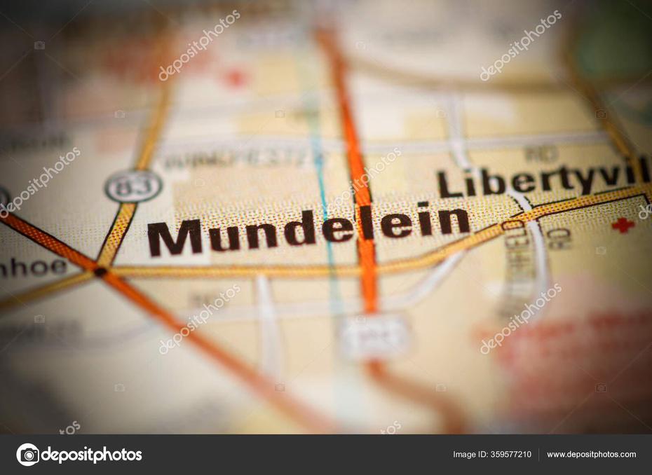 Mundelein Map United States America Stock Photo By …, Mundelein, United States, Antioch Il, Diamond Lake Mundelein Il