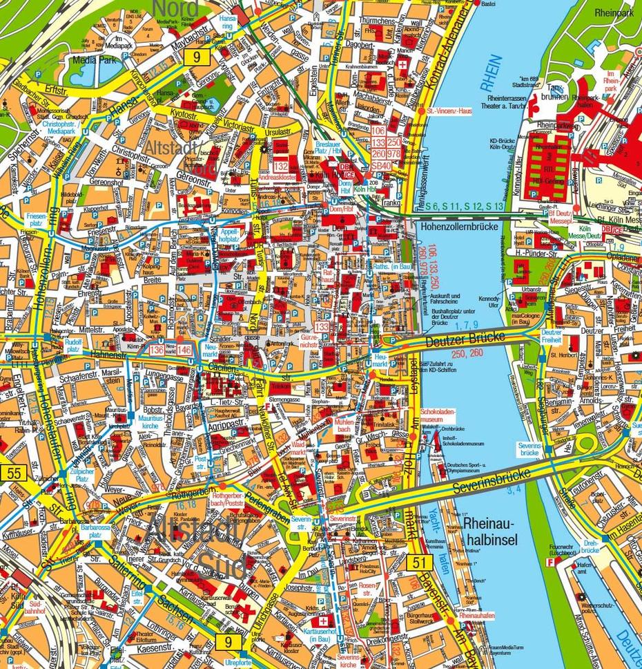 Official Map Cologne (Koln, Germany) Kvb Public Transportation Network …, Cologne, Germany, Cologne Metro, Koln