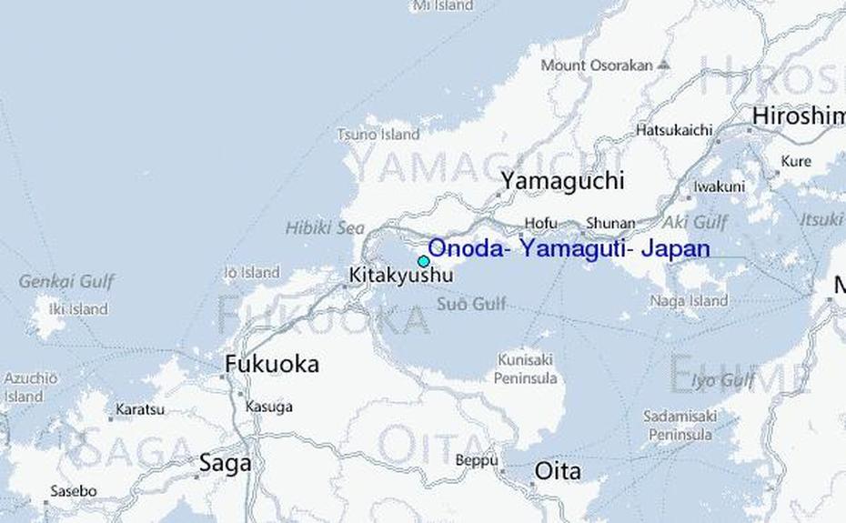 Onoda, Yamaguti, Japan Tide Station Location Guide, Ōuda-Yamaguchi, Japan, Of Honshu, Shimonoseki Japan