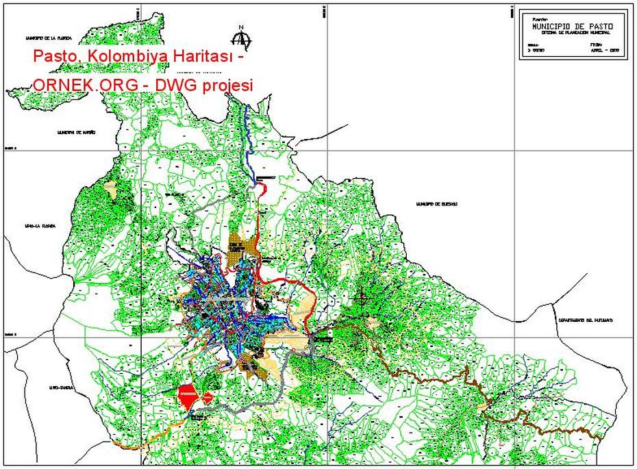 Pasto, Colombia Map Cad Dwg Project Plan – Dwg Models, Pasto, Colombia, Capital Of Colombia, Colombia Country