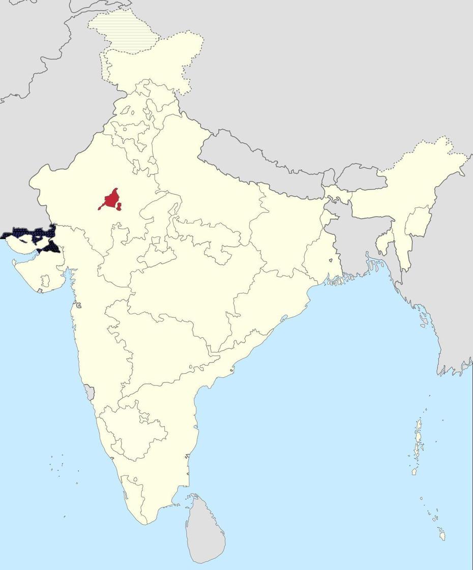 On The Political Map Of India Locate (A) Chhotanagpur Plateau (B) Ajmer …, Pachor, India, India  With City, India  Drawing