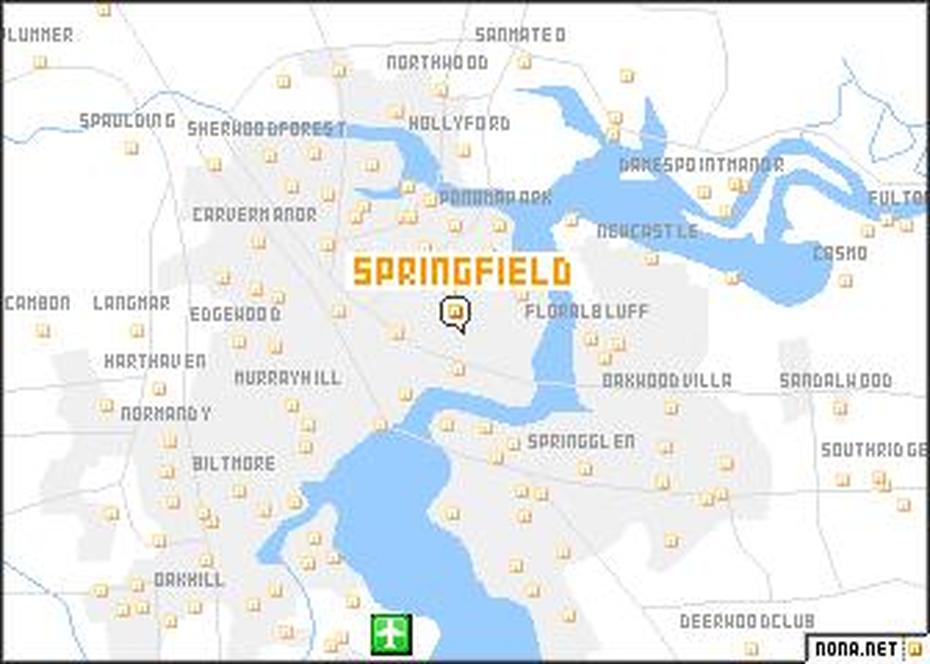 Springfield (United States – Usa) Map – Nona, Springfield, United States, Springfield South Dakota, Springfield College