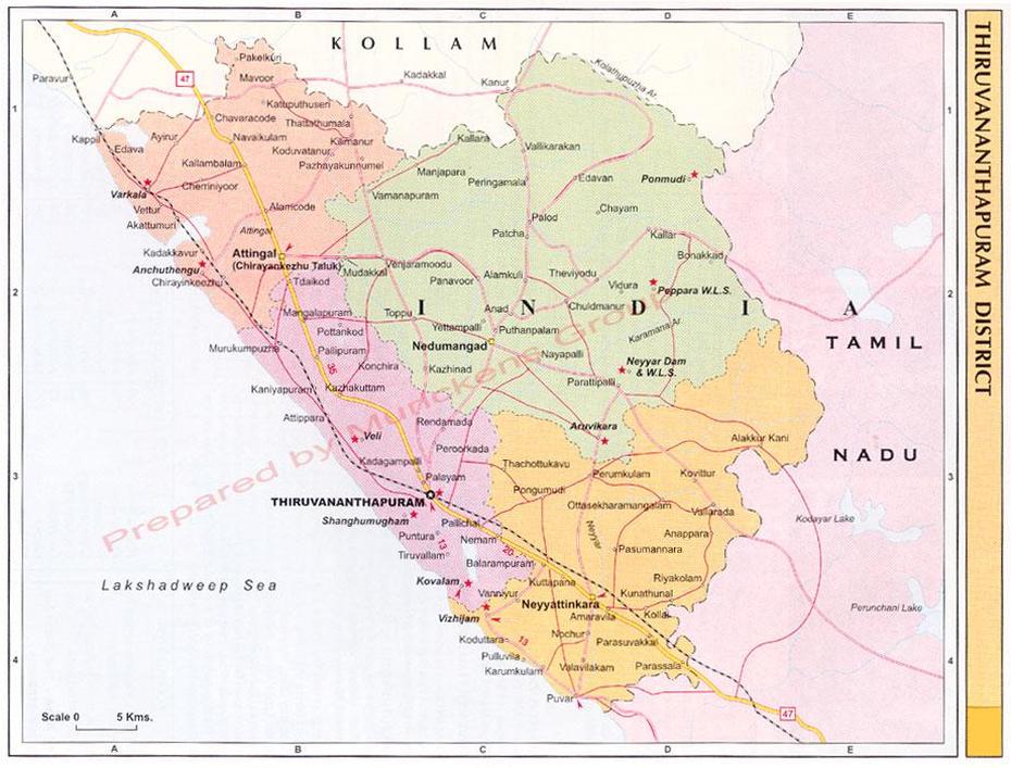 Thiruvananthapuram In India Map : Thiruvananthapuram District / Hotel …, Thiruvananthapuram, India, Kerala Tourism, Kochi India