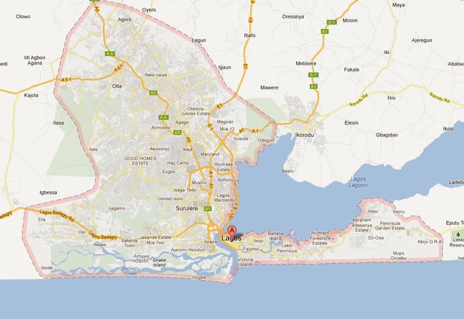 27 Map Of Lagos Nigeria – Maps Database Source, Lagos, Nigeria, Port Harcourt Nigeria, Ikoyi Nigeria