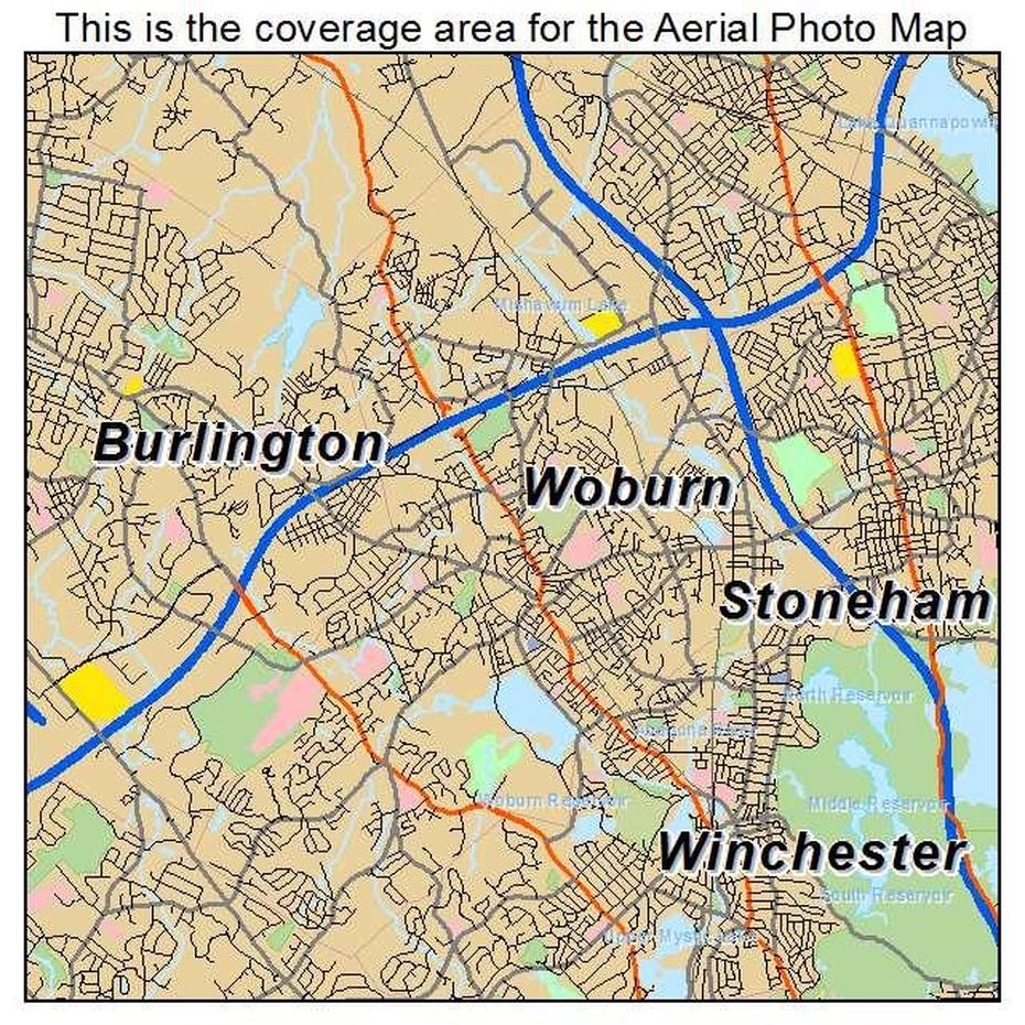 Aerial Photography Map Of Woburn, Ma Massachusetts, Woburn, United States, Woburn Mass, Woburn Forest