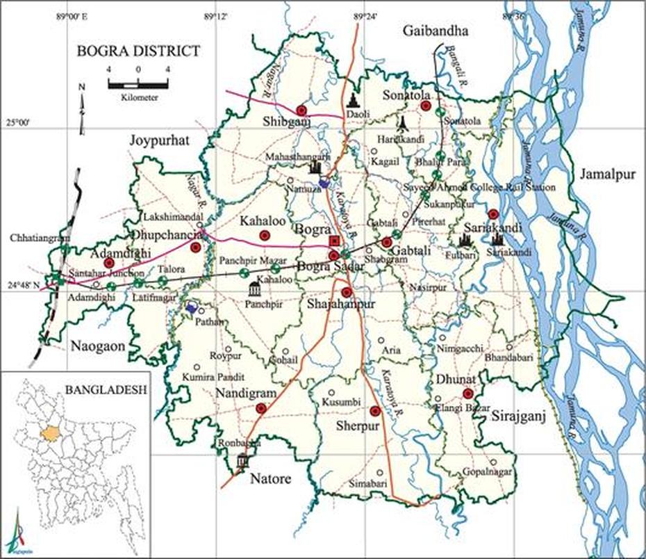 Bogra District Information: Historical Information Of Bogra District, Bogra, Bangladesh, Ahsan  Manzil, Sherpur