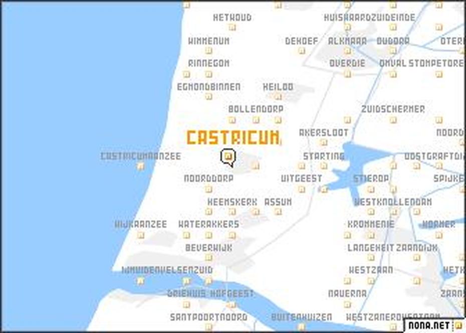 Castricum (Netherlands) Map – Nona, Castricum, Netherlands, Castricum Aan Zee, Battle Of Castricum