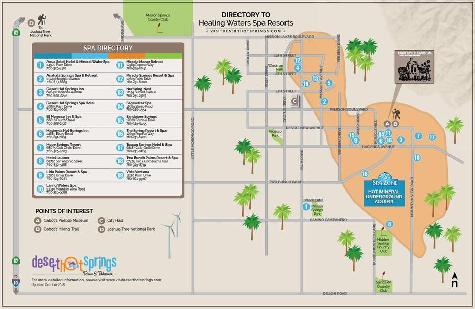 Desert Hot Springs Spa Hotel, Natural Hot Springs California, Desertusa, Desert Hot Springs, United States