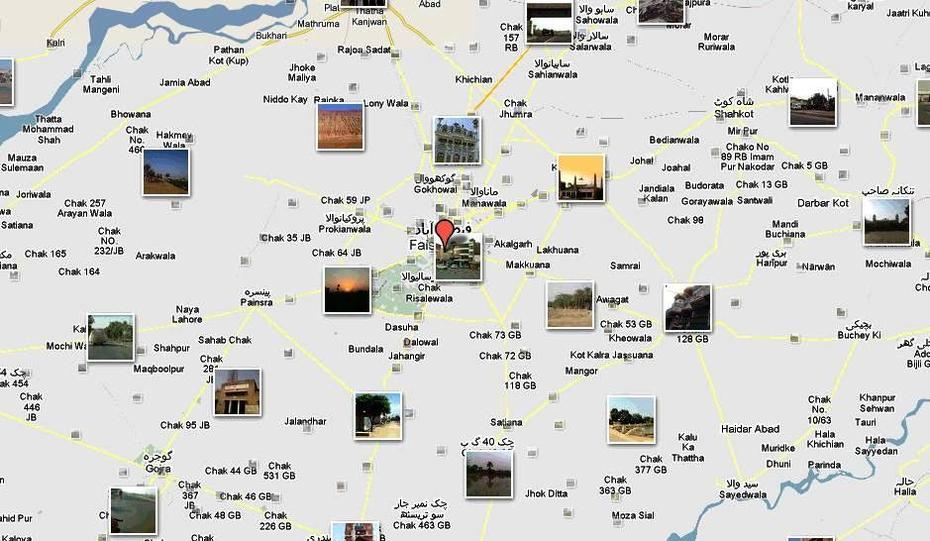 Faisalabad Map With Its Villages And Town  Paki Mag, Faisalabad, Pakistan, Multan, Peshawar Pakistan