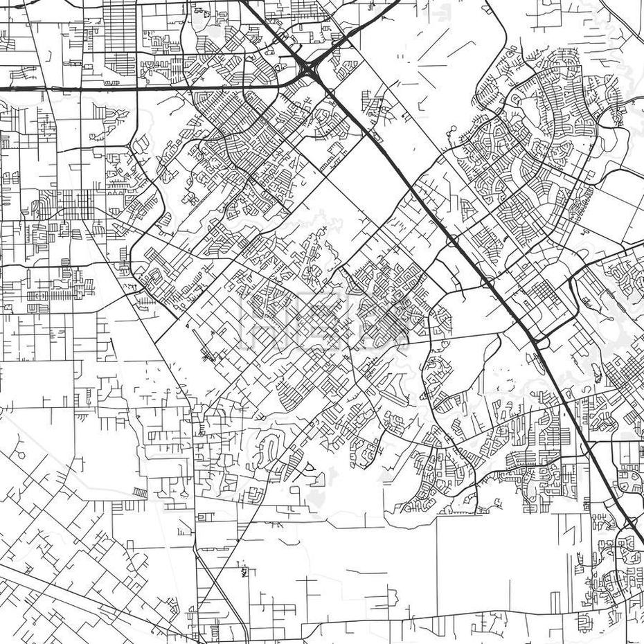 Friendswood, Texas – Area Map – Light | Hebstreits Sketches | Area Map …, Friendswood, United States, Milpitas California, Street  Of Friendswood Tx