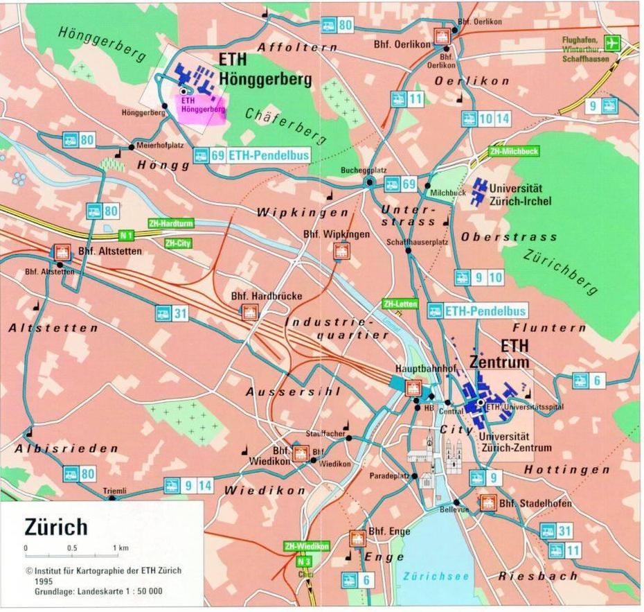 Large Zurich Maps For Free Download And Print | High-Resolution And …, Zürich, Switzerland, Of Zurich, Switzerland City