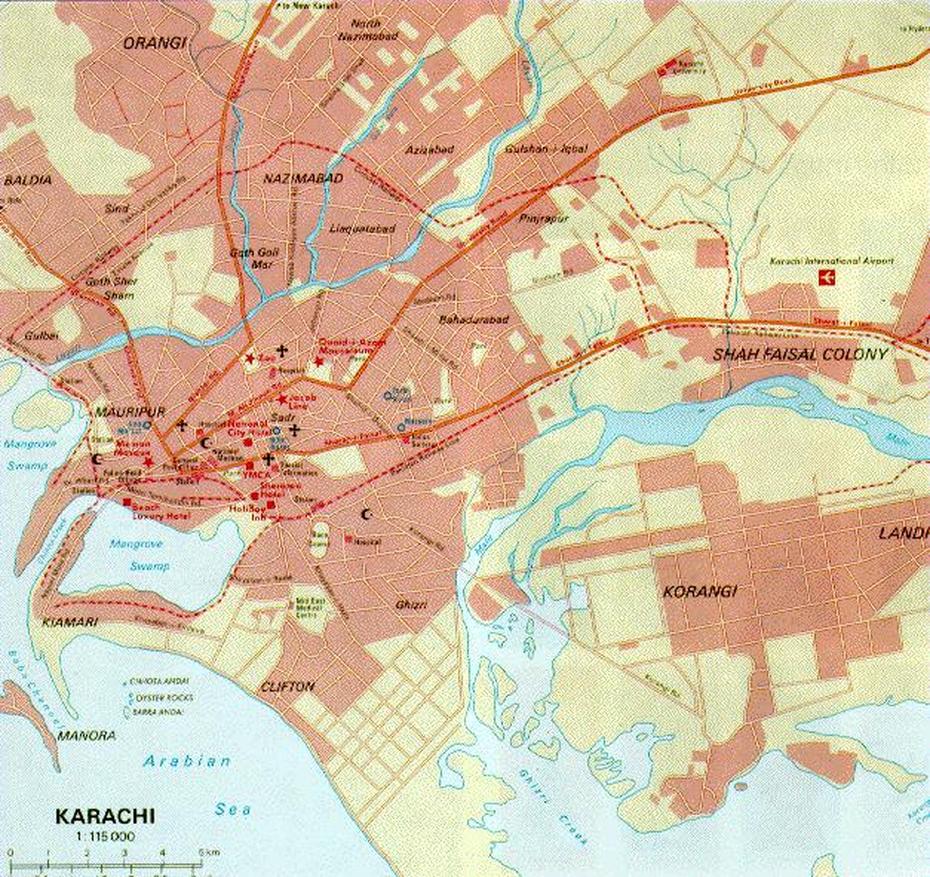 Map Of Karachi Pakistan – Free Printable Maps, Karachi, Pakistan, Karachi Sindh Pakistan, Karachi Roads