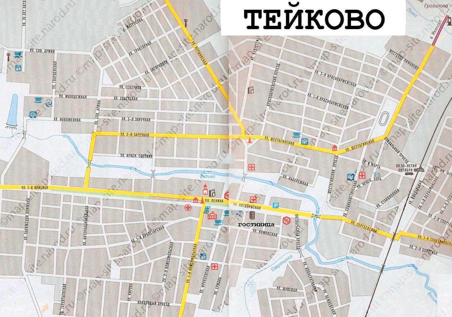 Map Of Teykovo, Teykovo, Russia, Russia  With Countries, Western Russia