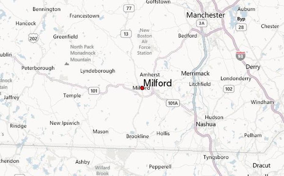 Milford, New Hampshire Location Guide, Milford, United States, Showing United States, United States  Color
