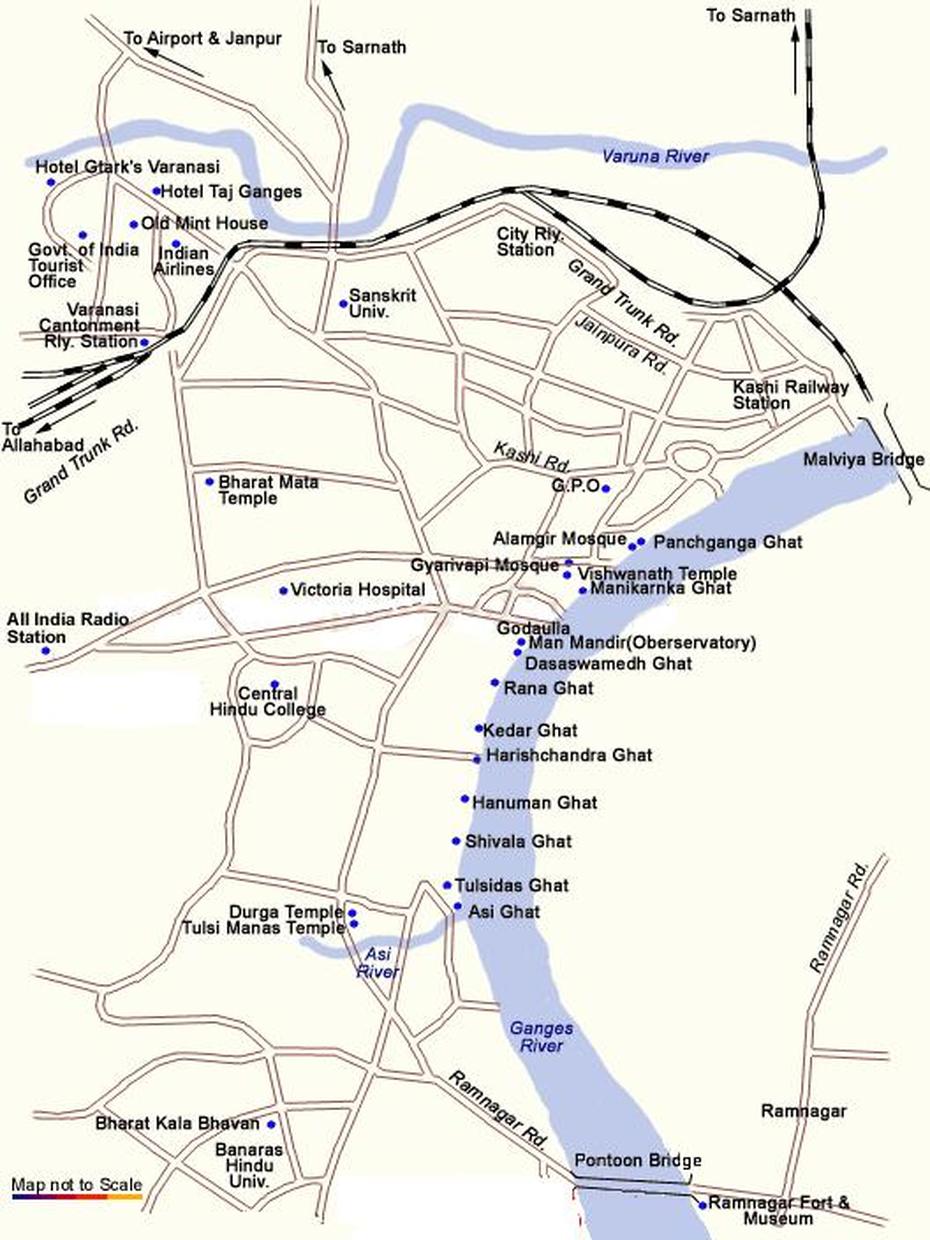 Pin By Peter Cornish On 12 Varanasi | Map, Varanasi, Sarnath Varanasi, Vārānasi, India, Varanasi  River, Allahabad